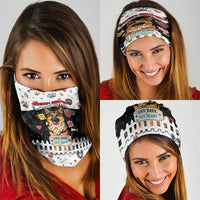 German Shepherd Home Security With A Heart Neck Gaiter Officer Loyal Guard Dog Best Friend Mascot