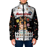 German Shepherd Home Security With A Heart Padded Jacket Officer Loyal Guard Dog Best Friend Mascot