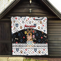 German Shepherd Home Security With A Heart Quilt Officer Loyal Guard Dog Best Friend Mascot