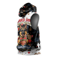 German Shepherd Home Security With A Heart Sleeveless Hoodie Officer Loyal Guard Dog Best Friend Mascot
