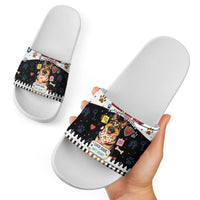 German Shepherd Home Security With A Heart Slide Sandals Officer Loyal Guard Dog Best Friend Mascot