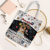 German Shepherd Home Security With A Heart Tote Bag Officer Loyal Guard Dog Best Friend Mascot