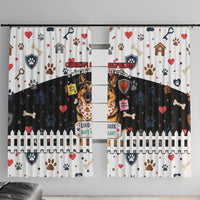 German Shepherd Home Security With A Heart Window Curtain Officer Loyal Guard Dog Best Friend Mascot