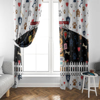 German Shepherd Home Security With A Heart Window Curtain Officer Loyal Guard Dog Best Friend Mascot