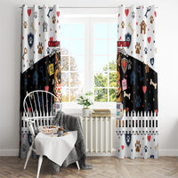 German Shepherd Home Security With A Heart Window Curtain Officer Loyal Guard Dog Best Friend Mascot