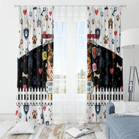 German Shepherd Home Security With A Heart Window Curtain Officer Loyal Guard Dog Best Friend Mascot