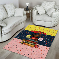 Dachshund Long Dog Big Personality Area Rug Dachshund Lovers Club Cute Mascot