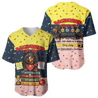 Dachshund Long Dog Big Personality Baseball Jersey Dachshund Lovers Club Cute Mascot