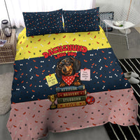 Dachshund Long Dog Big Personality Bedding Set Dachshund Lovers Club Cute Mascot
