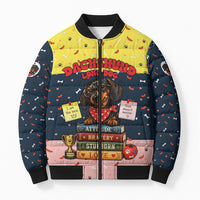Dachshund Long Dog Big Personality Bomber Puffer Jacket Dachshund Lovers Club Cute Mascot