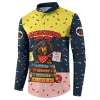 Dachshund Long Dog Big Personality Button Sweatshirt Dachshund Lovers Club Cute Mascot