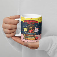 Dachshund Long Dog Big Personality Ceramic Mug Dachshund Lovers Club Cute Mascot