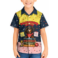 Dachshund Long Dog Big Personality Kid Hawaiian Shirt Dachshund Lovers Club Cute Mascot