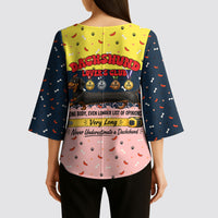 Dachshund Long Dog Big Personality Kimono Sleeve Blouse Dachshund Lovers Club Cute Mascot