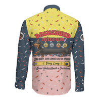 Dachshund Long Dog Big Personality Long Sleeve Button Shirt Dachshund Lovers Club Cute Mascot