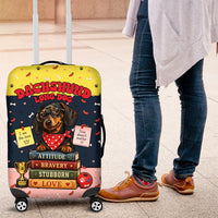 Dachshund Long Dog Big Personality Luggage Cover Dachshund Lovers Club Cute Mascot