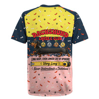 Dachshund Long Dog Big Personality Rugby Jersey Dachshund Lovers Club Cute Mascot
