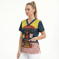 Dachshund Long Dog Big Personality Scrub Top Dachshund Lovers Club Cute Mascot