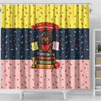 Dachshund Long Dog Big Personality Shower Curtain Dachshund Lovers Club Cute Mascot