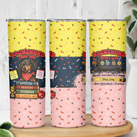 Dachshund Long Dog Big Personality Skinny Tumbler Dachshund Lovers Club Cute Mascot