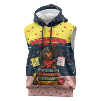 Dachshund Long Dog Big Personality Sleeveless Hoodie Dachshund Lovers Club Cute Mascot