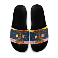 Dachshund Long Dog Big Personality Slide Sandals Dachshund Lovers Club Cute Mascot