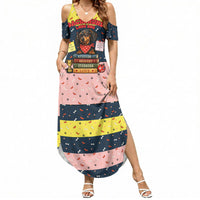 Dachshund Long Dog Big Personality Summer Maxi Dress Dachshund Lovers Club Cute Mascot