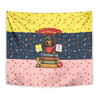 Dachshund Long Dog Big Personality Tapestry Dachshund Lovers Club Cute Mascot