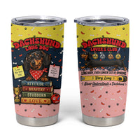 Dachshund Long Dog Big Personality Tumbler Cup Dachshund Lovers Club Cute Mascot