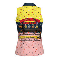 Dachshund Long Dog Big Personality Women Sleeveless Polo Shirt Dachshund Lovers Club Cute Mascot