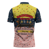 Dachshund Long Dog Big Personality Zipper Polo Shirt Dachshund Lovers Club Cute Mascot