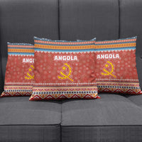 Angola Christmas Pillow Cover with Red Snowflake Pattern Tribal Santa Claus Motif - Wonder Print Shop