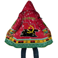 Angola Christmas Cloak with Santa, Gifts, and National Flag Map Motif - Wonder Print Shop