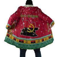 Angola Christmas Cloak with Santa, Gifts, and National Flag Map Motif - Wonder Print Shop