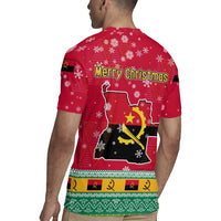 Angola Christmas Rugby Jersey with Santa, Gifts, and National Flag Map Motif - Wonder Print Shop