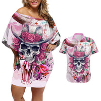 I May Not Be Perfect But At Least I Am Not Fake Skull Couples Matching Off Shoulder Short Dress and Hawaiian Shirt - Wonder Print Shop