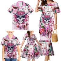 I May Not Be Perfect But At Least I Am Not Fake Skull Family Matching Mermaid Dress and Hawaiian Shirt - Wonder Print Shop