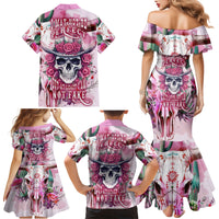 I May Not Be Perfect But At Least I Am Not Fake Skull Family Matching Mermaid Dress and Hawaiian Shirt - Wonder Print Shop