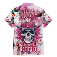 I May Not Be Perfect But At Least I Am Not Fake Skull Family Matching Mermaid Dress and Hawaiian Shirt - Wonder Print Shop