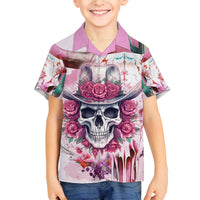 I May Not Be Perfect But At Least I Am Not Fake Skull Family Matching Off Shoulder Short Dress and Hawaiian Shirt - Wonder Print Shop