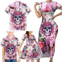 I May Not Be Perfect But At Least I Am Not Fake Skull Family Matching Short Sleeve Bodycon Dress and Hawaiian Shirt - Wonder Print Shop