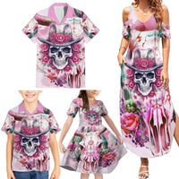 I May Not Be Perfect But At Least I Am Not Fake Skull Family Matching Summer Maxi Dress and Hawaiian Shirt - Wonder Print Shop