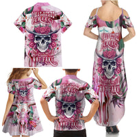I May Not Be Perfect But At Least I Am Not Fake Skull Family Matching Summer Maxi Dress and Hawaiian Shirt - Wonder Print Shop