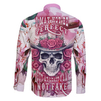 I May Not Be Perfect But At Least I Am Not Fake Skull Family Matching Tank Maxi Dress and Hawaiian Shirt - Wonder Print Shop