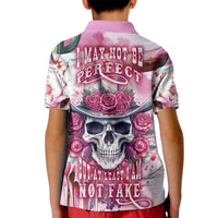 I May Not Be Perfect But At Least I Am Not Fake Skull Kid Polo Shirt - Wonder Print Shop