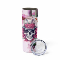 I May Not Be Perfect But At Least I Am Not Fake Skull Skinny Tumbler - Wonder Print Shop