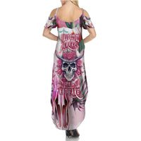 I May Not Be Perfect But At Least I Am Not Fake Skull Summer Maxi Dress - Wonder Print Shop