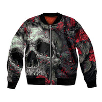 I'm Blunt Because God Rolled Me That Way Skull Bomber Jacket - Wonder Print Shop