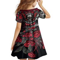 I'm Blunt Because God Rolled Me That Way Skull Family Matching Puletasi Dress and Hawaiian Shirt - Wonder Print Shop