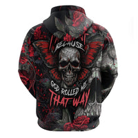 I'm Blunt Because God Rolled Me That Way Skull Hoodie - Wonder Print Shop